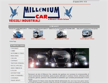 Tablet Screenshot of milleniumcar.it